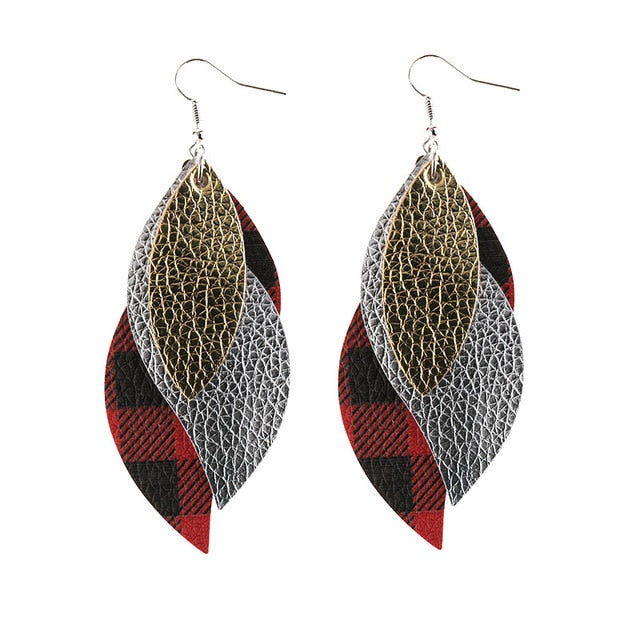 Retro Leopard Dangle Earrings