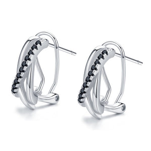 Genuine 925 Sterling Silver Stud Earrings